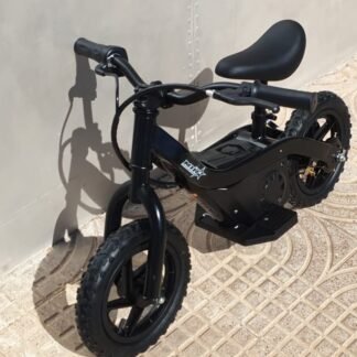 VENTA Bicicleta correpasillos eléctrica  de 24V, 100W MALCOR24VNEGRA, minibike 12"